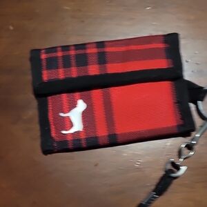VS Pink  ID Or Card Holder with Dog Logo will Include neck Cord